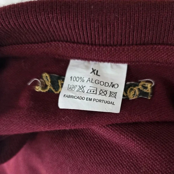 Extra Large Portugal Logo Maroon Polo Shirt - Picture 8 of 8